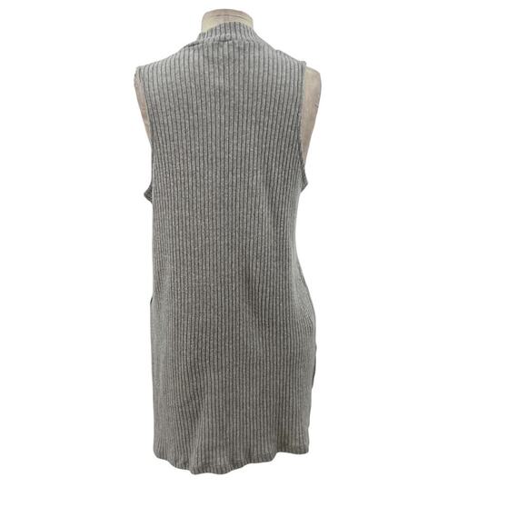 Anthropologie Ro & De Rib Tunic Tank Top Sleeveless Turtleneck Gray Size Small - Picture 9 of 16